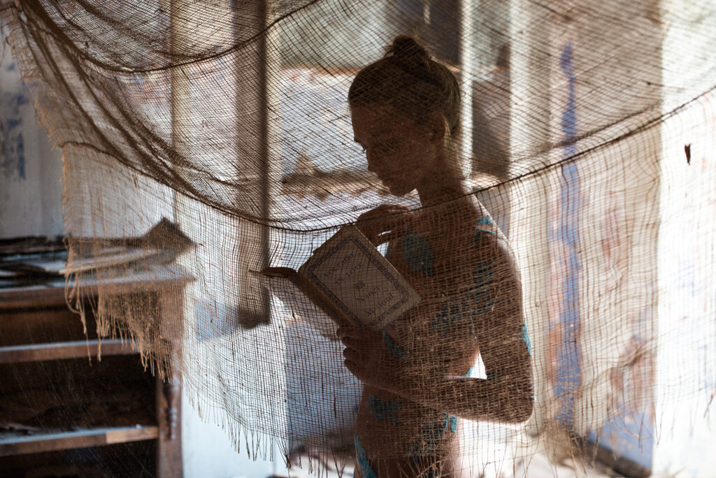 Rachel Cook by Robert Voltaire wearing For Love and Lemons in the Valle de Ferriere